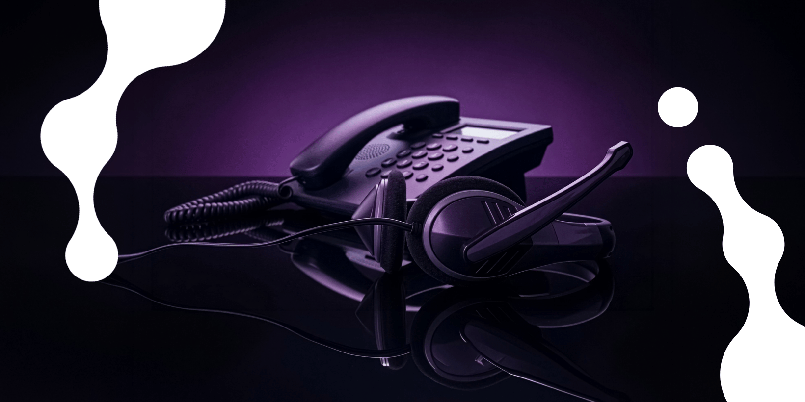Customer support call center team managing customer service calls